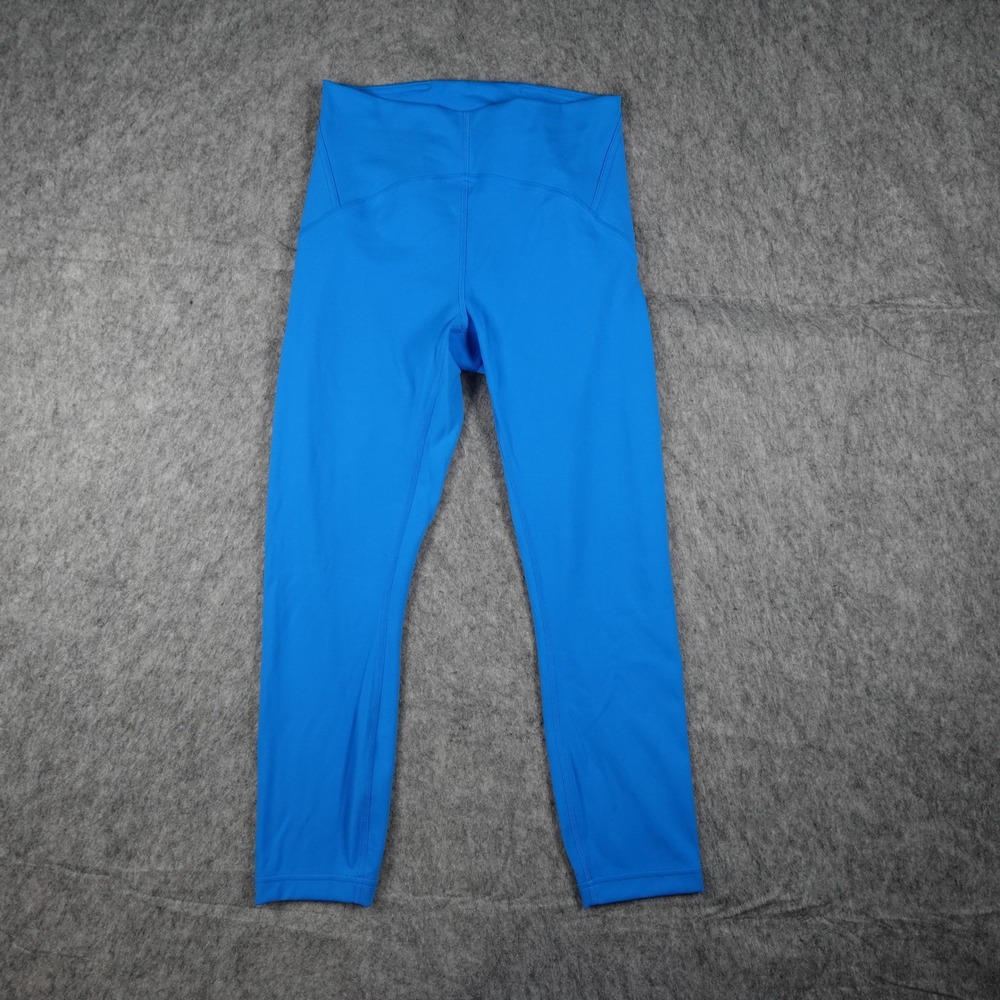 Lululemon Leggings Womens 6 Poolside Blue InStill High Rise Crop 23" Run Yoga